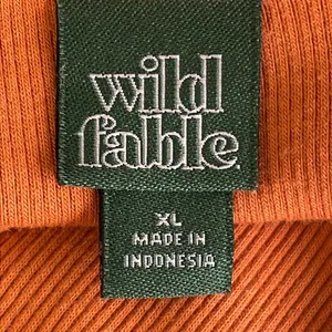 Wild Fable Orange Wrap Tie Front Mini Dress thumbnail 5