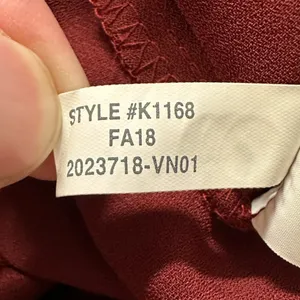 J. Crew Mercantile | Size 4 | Burgundy Red Top with Ruffle Bell Tie Sleeves thumbnail 10