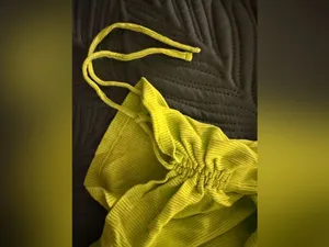 H&M Divided Neon Yellow Side Tie Shorts thumbnail 3