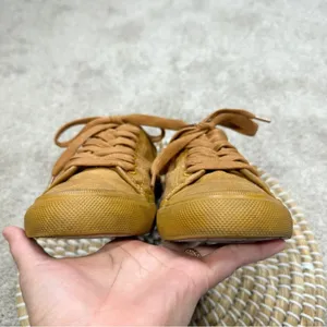 Frye Women’s Ludlow Low Top Yellow Canvas Lace Up Sneaker Shoes Size 8 thumbnail 6