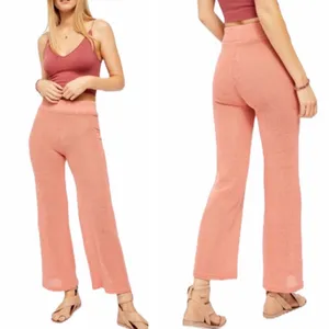 NWT Free People Summer Nights Wide-Leg Pants Semi Sheer thumbnail 2