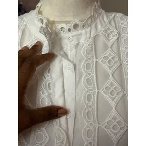 Endless Rose Lace Trim Crochet Mini Dress Sleeveless White Size M NWOT Romantic thumbnail 8