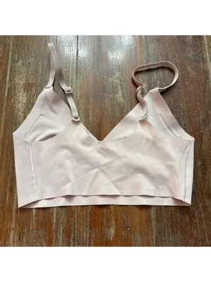 True and Co True Body Triangle Bralette Small Blush thumbnail 4