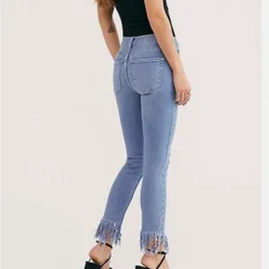 Free People Great Heights High Rise Frayed Skinny Jeans thumbnail 6