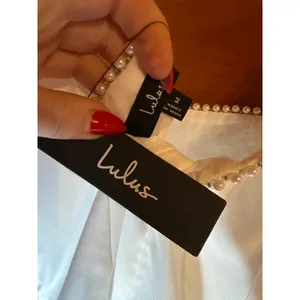 NWT Lulus Pure Hearted White Pearl Square Neck Sleeveless Mini Dress Cocktail M thumbnail 6