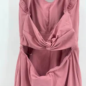 NEW IUGA Pink Tennis Dress with Built-in Shorts and Pockets Small Halter‎ Back thumbnail 7