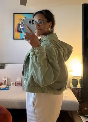 Society Boutique Green Utility Jacket thumbnail 3