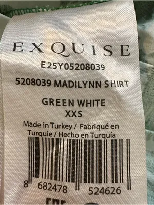 Anthropologie Exquise The Tobie Short-Sleeve Pleated Blouse in Green Size XXS thumbnail 10