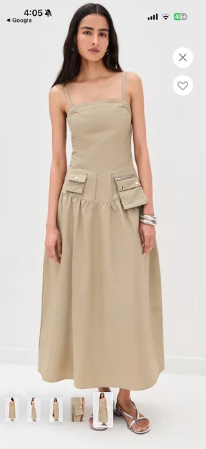Pixie Market Utility Dress Tan Size XS thumbnail 1