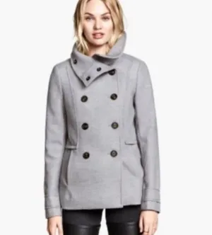 H&M Double Breasted Pea Coat thumbnail 2