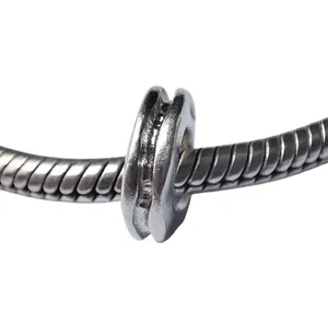 Pandora Retired Sterling Silver Crooked Line Spacer Charm thumbnail 1