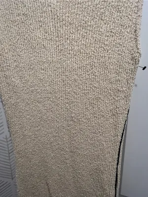 Miou muse Sleeveless Knit Midi Dress in Cream thumbnail 5