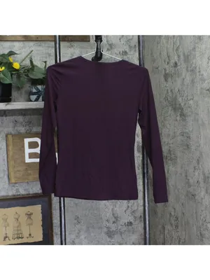 32 Degrees Womens Heat Long-Sleeve Scoop Neck Top Purple XS thumbnail 2