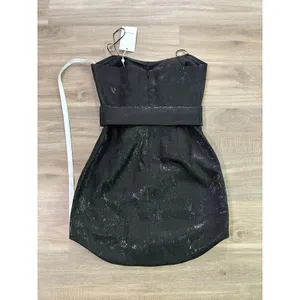 NWT Amanda Uprichard x Revolve Joss Mini Black Dress Women Size XS thumbnail 7