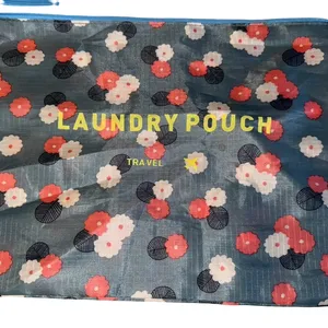 Floral travel Pouch Set Pink thumbnail 3