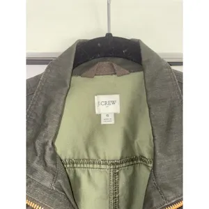J.Crew The Downtown Field Jacket Women S Forest Green‎ Utility Military Canvas thumbnail 4