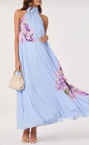 ASTR Nesta Halter Maxi Dress thumbnail 1