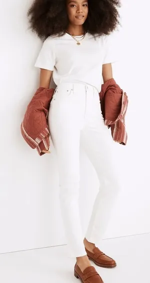 Madewell‎ The Perfect Vintage Jean White 25 thumbnail 1