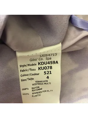 Michael Kors Sheath Dress Twist Front Tie Dye Purple Made in Italy 4 thumbnail 5