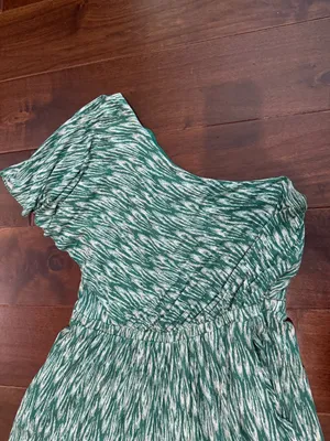 Anthropologie Maeve Jamie Wide Leg Jumpsuit Green Print Size Medium thumbnail 5