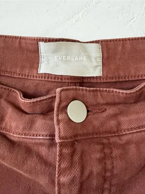 Everlane The Utility Barrel Pant Brown Rosewood Size 2 thumbnail 5