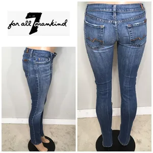 7 for all mankind faded jeans. EUC thumbnail 17