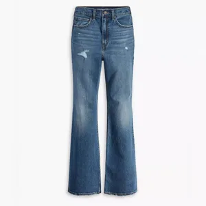 Levi's Premium 70s High Rise Flare‎ Medium Blue Wash Size 30 Minimalist Casual thumbnail 2