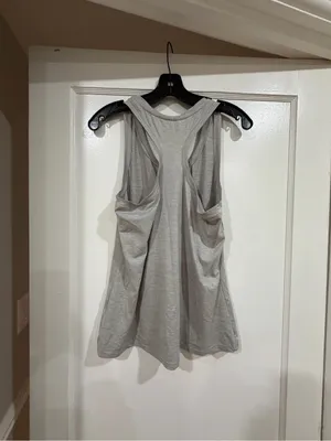 Jockey Light Gray Racerback Tank Top Size M thumbnail 6