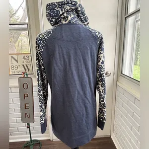 Burton Floral Funnel‎ Neck Sweatshirt medium winter snowboard ski layered thumbnail 6