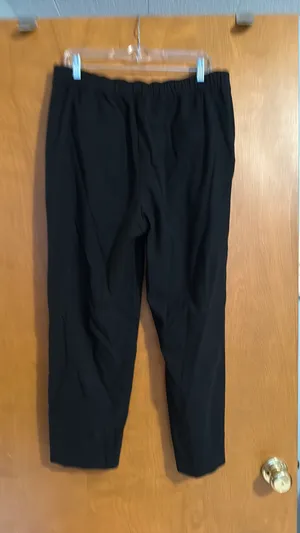Loft Pull-On Black Dress Pant L thumbnail 2