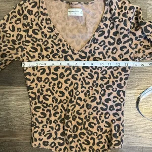 Abercrombie & Fitch Soft A & F Cozy Leopard Print Long Sleeved Bodysuit Small thumbnail 6