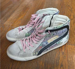 Golden Goose Slide high-top sneakers multicolored sequin details 40 thumbnail 1