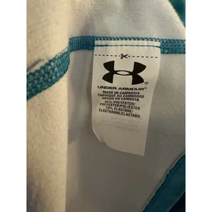 Under Armour Cold Gear Fitted Fleece Lined Long Sleeve Top Womens Large Tie Dye thumbnail 3
