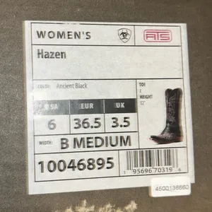 Ariat Hazen Ancient Black Western Boots thumbnail 12