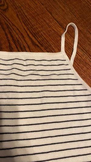 Brandy Melville striped black and white tank thumbnail 2
