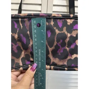 COACH NWT Ocelot Hobo Violet Multi Animal Print F26033 Large Logo thumbnail 7