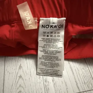 No Ka Oi Sports Bra Red Size Small (01) Open Back Thick Straps Sweetheart‎ Neck thumbnail 5