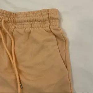 H&M light orange/peach colored lounge‎ shorts size medium thumbnail 5