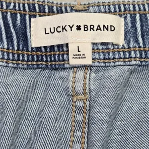 Lucky Brand Womens Blue Denim Drawstring Elastic Waist Utility‎ Jeans L 147987 thumbnail 5