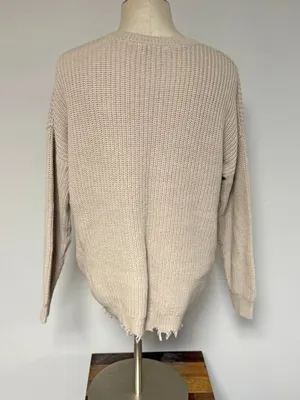 Moon & Madison Camo Skull Oversized Sweater thumbnail 3