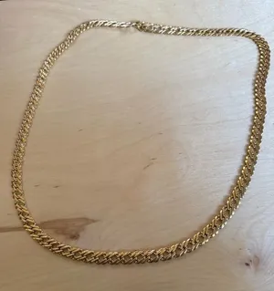 Cubian Link Gold Chain Necklace thumbnail 1