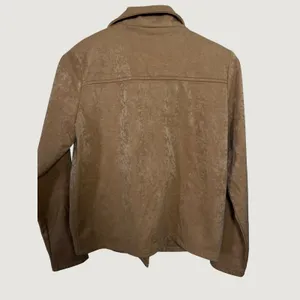 Mazik‎ Women Tan Faux Suede Asymmetrical Zip Moto Biker Jacket Small MK2214 thumbnail 4