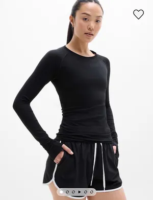 Athleta Long Sleeve Top Black thumbnail 1
