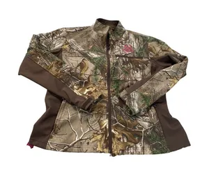 Realtree Womens Xtra Camo Full Zip Jacket With Pink Logo Size L SKU 9298 thumbnail 1