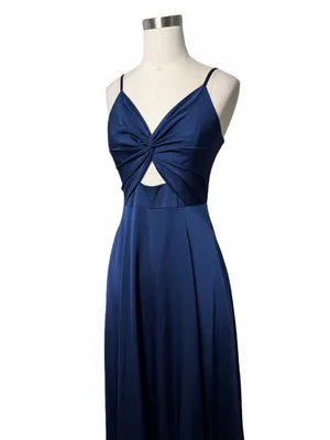 Aidan Maddox Blue Twisted Front Gown thumbnail 3