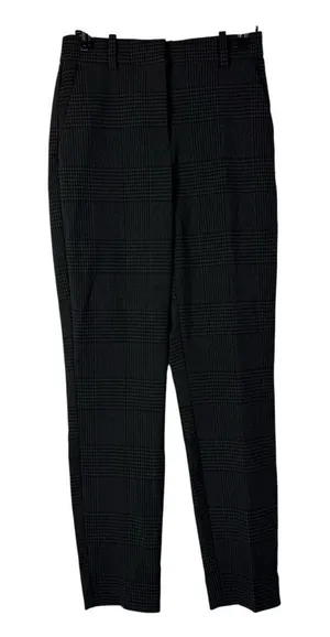 H&M Gray Plaid Straight Leg Dress Pants 4‎ thumbnail 1