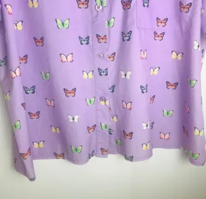 Butterfly Print Button Down Top thumbnail 6