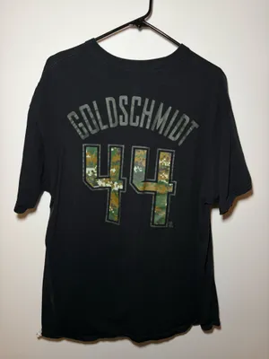 Majestic Arizona Diamondbacks Military Green Logo Black T-Shirt men’s Xl Goldschmidt 44 thumbnail 2