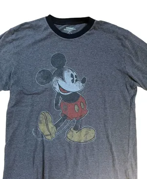 Mickey Mouse Disneyland Grey Black T-shirt Small Walt Disney World Resort Women thumbnail 1