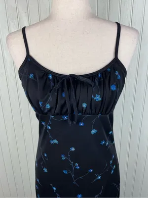Vintage 90s Y2K Candy Rocket Babydoll Maxi Slip Dress Size Medium Whimsigoth thumbnail 3